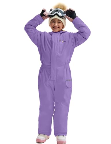 Image of GEMYSE Kids One Pieces Ski Suits Jumpsuits Boys Girls' Winter Outdoor Snowboarding Waterproof Snowsuits