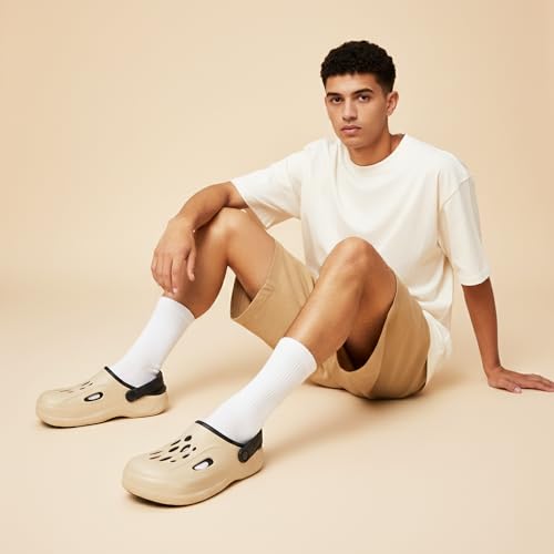 Image of Classic EVA Sports Clogs for Men & Women | Casual Lightweight Breathable Waterproof Anti-Skid Slip-On Clogs with Adjustable Back Strap | Comfortable Garden Walking Clogs Footwear | TCG-6004