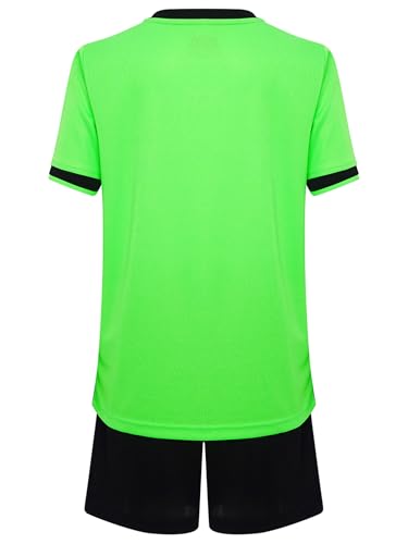 FEESHOW Kids Boys Football Kit Piece Goalkeeper Uniform Kit Quick Dry Tshirts With Shorts Set Tracksuit4