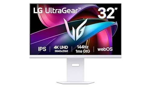 LG Ultragear™ 32G810SA-W Ecran PC Gaming 32' - Dalle IPS résolution UHD (3840x2160), 1ms 144Hz, DisplayHDR™ 400, DCI-P3 95% (CIE1976), FreeSync Premium, G-Sync Compatible
