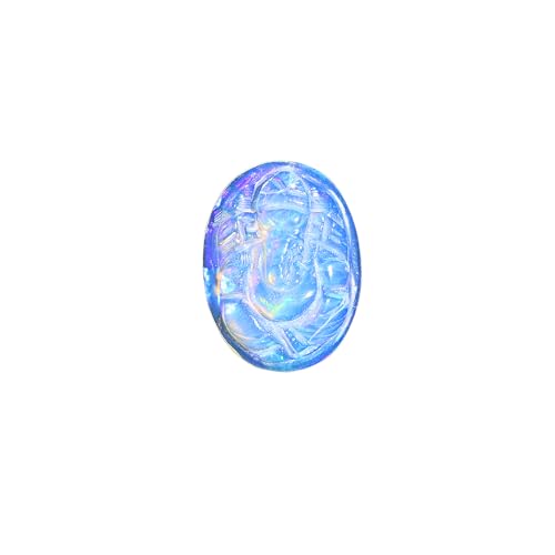 Opale de feu éthiopienne AAA Ganesh 5.6 ct, gemme de collection gravée