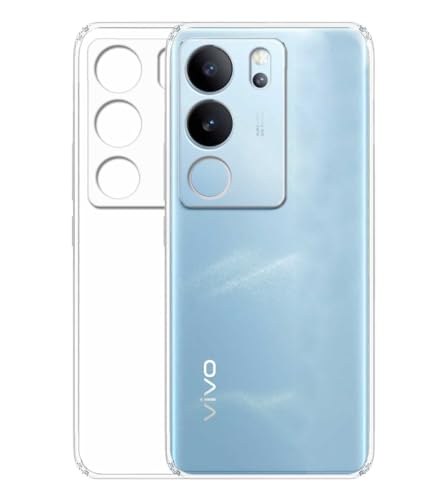 Image of Soft Silicone TPU Back Cover Compatible with Vivo V29 5G, Transparent