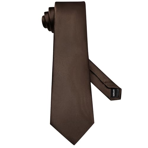 Image of Hi-Tie 5Pcs Mens Solid Color Silk Tie Satin Pretied Bowtie Lapel Pin for Men Handkerchief Cufflink Wedding Gift Box