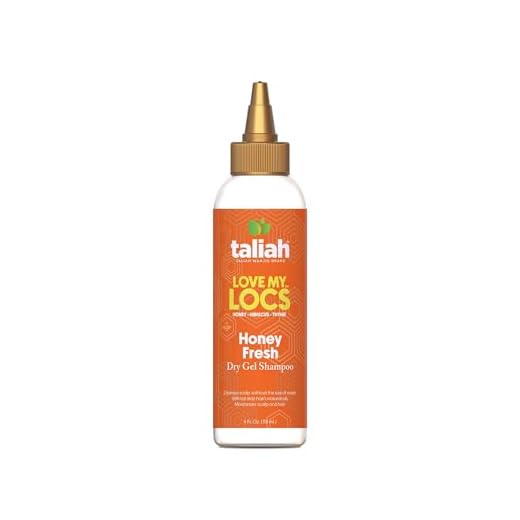 Taliah Waajid Love My Locs Honey Fresh Dry Gel Shampoo 4oz – No-Rinse Scalp Cleanser for Locs, Braids, Twists & Protective Styles