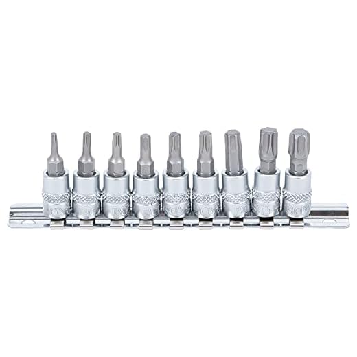 BGS 2164 | Juego de puntas de vaso | entrada 6,3 mm (1/4") | perfil en T (para Torx) T10 - T50 | 9 piezas