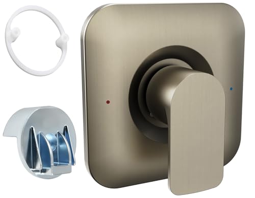 T2471BN Trim Replacement for Moen Single Lever Handle Shower/Tub Trim Kit,Compatible with Moen Genta LX Posi-Temp 2510/2520/2570/2580/2590 Pressure Balanced Valves,Durable Solid Metal, Brushed Nickel
