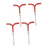 Alipis 4個 冬用スパイラルペグ キャンプテント用雪地固定器 強化メタル製 耐久性抜群 アウトドア 釣り 登山 防風対応
