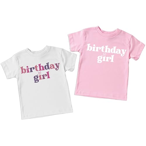 Birthday Girl Shirt, Sizes 2T, 3T, 4T, 5/6T, 7 Years, Toddler Girl Birthday Shirts, Kids Party Outfit3