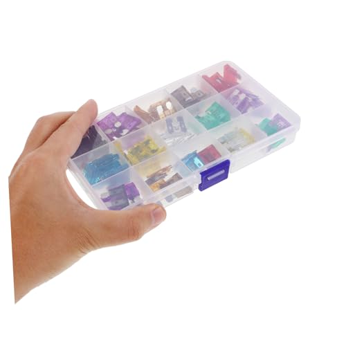 Kit de fusibles automotrices Zerodeko, 100 piezas, con probador de voltaje, para autos, camiones y embarcaciones miniatura 3