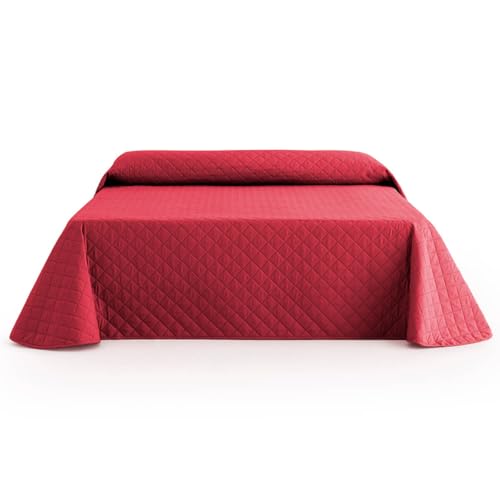 Lanovenanube Couvre-lit boutis Mallorca avec rembourrage de 90 g/m². Dimensions pour lit de 90 cm (180 x 270 cm). Tissu au toucher doux avec léger...