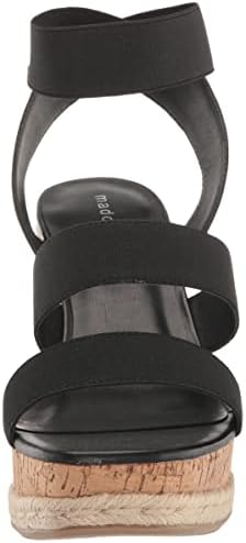 Madden Girl Women's Marandaa Wedge Sandal, Black Fabric, 8.5 | Image 1
