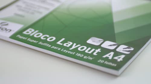 Bloco layout liso A4 180g - com 20 folhas - Canson 5 31u-jfNz0PL
