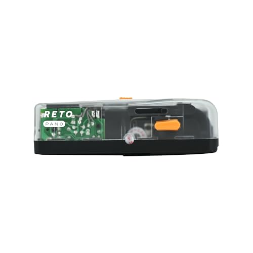 Image of RETO PANO 35mm Film Camera - 22mm Wide Lens, Panorama, Easy Switch, Cinematic Modes, Lens Cover, Built-in Flash, Reusable (Film & AAA Battery are not Included) (Sheer White)