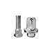 Mysttoo 4PCS M14x1.5 Chrome Wheel Lug Stud Nut Set Compatible with 1998-2023 Toyota Land Cruiser Sequoia Tundra Lexus LC500 LS460 LS500 LS600h LX470 LX570 90942-01103 90942-02077