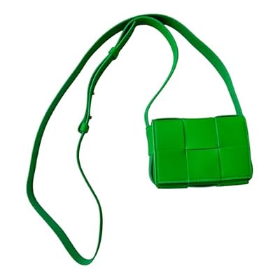 Bottega Veneta Candy Cassette Mini Bag, Parakeet Green