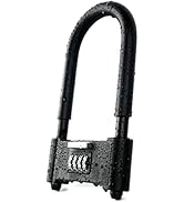 4 Digit Combination Padlock,V·RESOURCING Heavy Duty Anti Theft U-Shape Security Code Lock with A...