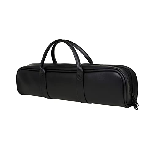 Yardwe Flute Instrument Carrying Bag Leather Design Clarinet Carrying Case for Musicians Convenient Storage for Outdoor Activities Quick Access and Protection