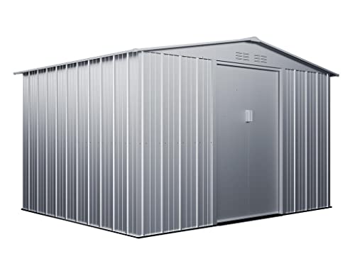 Vente-unique Gartenhaus Gerätehaus - Stahl - 9,92 m² - Linus – Bild 3