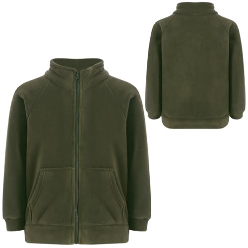 YiZYiF Boys Girls Fleece Full Zip Sweatshirt Sherpa Outwear Ultra Soft Jacket Long Sleeve Warm Coat Outfit