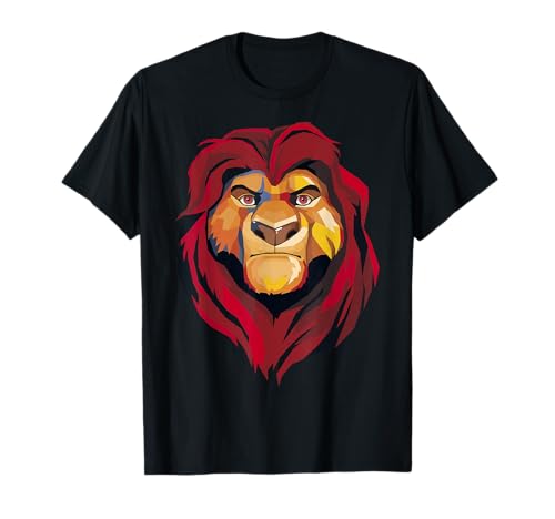 Disney The Lion King Mufasa Artistic Painted Portrait T-Shirt
