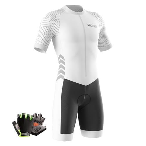 Traje de Triatlón de Manga Corta para Hombre, Traje de Ciclismo Hombres de Traje Tri,Traje de Ciclismo de Secado rápido MTB Mono Racing,Ciclismo, Carrera, natación. (Typ 11,M)
