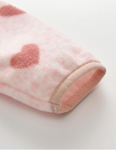 Image of Kids Printed Polar Fleece Jacket Toddler Baby Boys Girls Autumn Winter Warm Sherpa Lining Outerwear Soft Lightweight