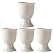 NIKJEBDF Set di 4 portauovo in ceramica portauovo sodo per colazione, tazze in ceramica tinta unita, adatte per microonde e lavastoviglie