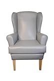 Generic Wing Chair Orthopaedic High back Lumbar Support High seat Chair 21"" wide seat (grey)