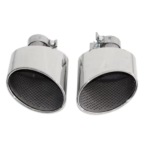 A4用 A5用 A6用 A7用 RS4用 RS5用 RS6用 RS7用 エキゾーストチップ マフラーチップ テールパイプ ステンレススチール製エキゾーストパイプ 車のテール排気管(Silver 1)