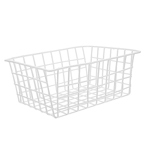 MOLUCKFU 2 Piezas Cesta de Almacenamiento del congelador Cesta de Almacenamiento del refrigerador Papelera de Cocina Tapa Cajas almacenaje Cocina Cajas de almacenaje Cocina Planchar
