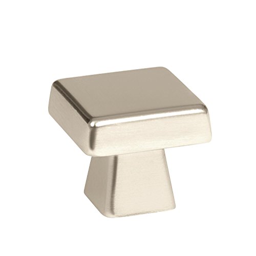 Amerock bouton armoire carré 1-3/16" nickel poli
