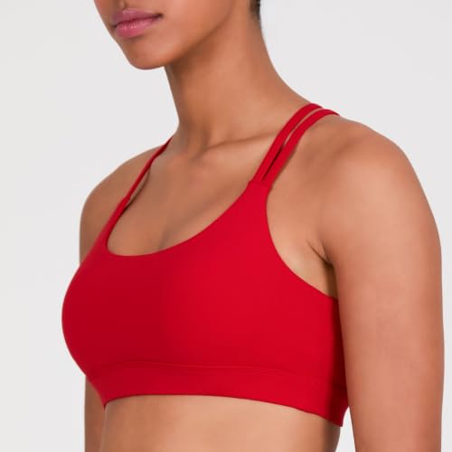 Image of YITTY Active Women's Ultraluxe Strappy Medium Impact Bra, Athleisure, 4-Way-Stretch