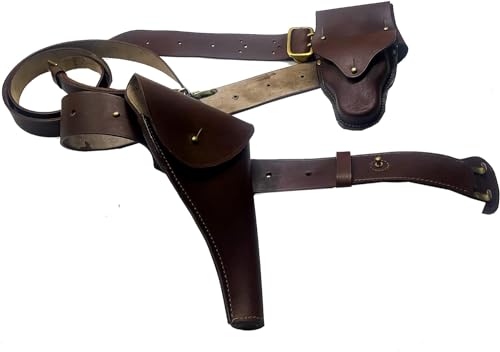 Pochette menottes et étui Sam Browne GRC Canada 80 CM en cuir brun