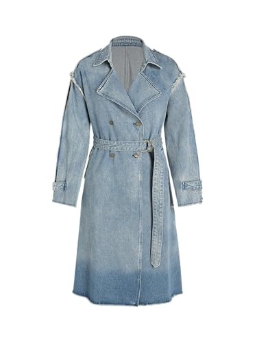 CIDER Statement Maker Denim Trench Coat