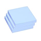 6 Books of 600 Blank Cube Memo Paper, Blue Memo Paper, Tearable self-Adhesive Sticky Notes, Memo...