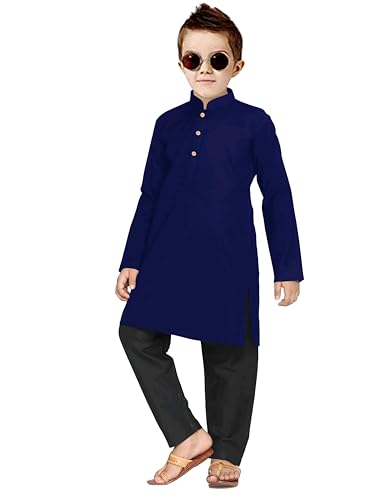 Image of Trustous Elegant Ethnic Wear Boys's Cotton Kurta Pyjama Sets