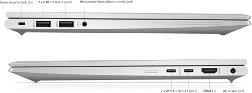 HP EliteBook 845 G7 Business Laptop, 14-inch Full HD, AMD Ryzen 5 Pro 4650U, 16GB RAM, 256GB SSD, No Cam, HDMI, QWERTY Keyboard, Windows 11 Pro (Refurbished) – Image 5