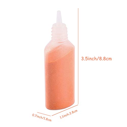 Fottaqqan 12 Pack Art Sand Kit Scenic Sand,DIY Arts and Crafts for Kids,Colored Terrarium Sand for Wedding Decor,Painting,Children