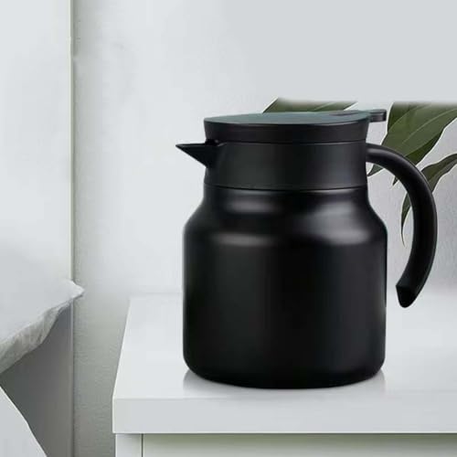 Teiera funzionale in acciaio inox, perfetta per gli amanti del tè, capacità 800 ml e infusore integrato per macerare saporite (nero)