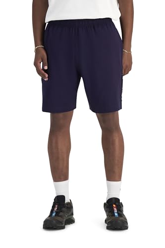 Champion Men's Puff Script Jersey Short, Dark Eggplant, Large