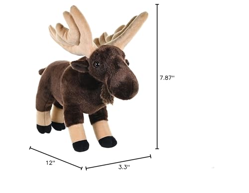 Wild Republic Moose Plush, Stuffed Animal, Plush Toy, Gifts for Kids, Cuddlekins 12" - Image 8