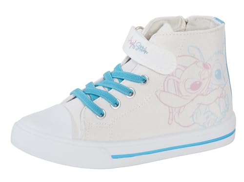 Disney Stitch Baskets montantes en toile pour filles et adolescents avec fermeture éclair Stitch & Angel, multicolore, 36 EU