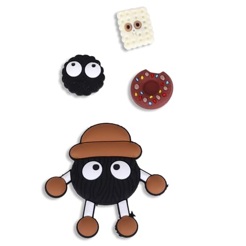 Image of CASSIEY Polyvinyl Chloride Shoe Charms Clog Different Characters Used To Decorate Clogs Shoes For Rounded Holes Charms For Shoes