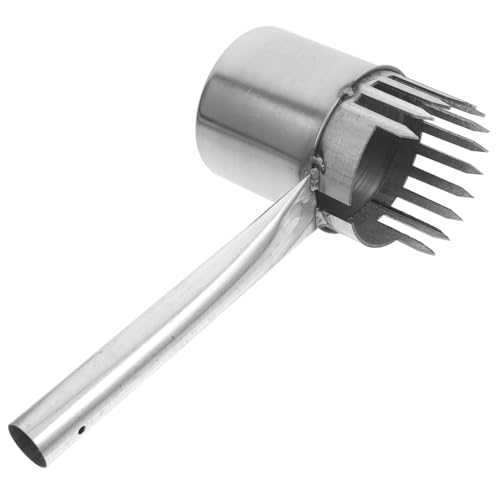 Holibanna Fruit Artifact Berry Harvest Tool Fruit Picker Head Basket Garden Fruit Picker Tools The Fruit Picker Attachment Reacher Lingonberries Picker Blue Seniors and Iron Silver