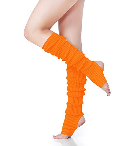 Image of v28 Women's Neon Knit Leg Warmer for 80s Party Dance Sports Yoga