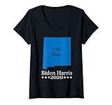 Photo Gallery donna voto blu nuovo messico - state democrat biden 2020 maglietta con collo a v Photo Gallery donna voto blu nuovo messico - state democrat biden 2020 maglietta con collo a v