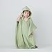 Kids Swim Cover Up Girls Swimsuit Coverup Fashion Terr𝐲 Short Sleeve Towel Cute Pool Girls Christmas (Green, 1-5 Years)