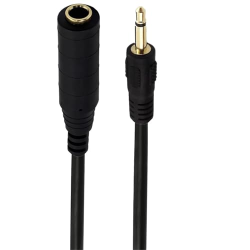 Cable de audio Jack 3.5mm a 6.35mm 0.3m miniatura 4
