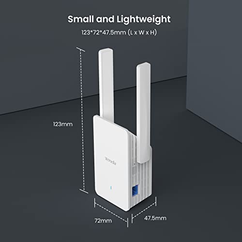 Image of Tenda WiFi 6 Extender, AX3000 Dual Band WiFi Extender Signal Booster with Gigabit Ethernet Port, Home Internet Extender WiFi Booster, AP Mode, WPS Easy Setup(A33)