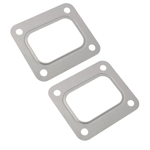 2 Pcs T4 Turbo Flange Gasket, Stainless Steel 4-Hole